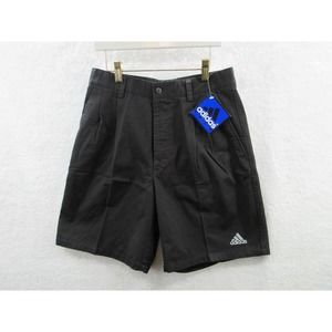NWT Vintage 90s Y2K Adidas TEAM SIDELINE Coach Pleated Shorts Mens Size 30"